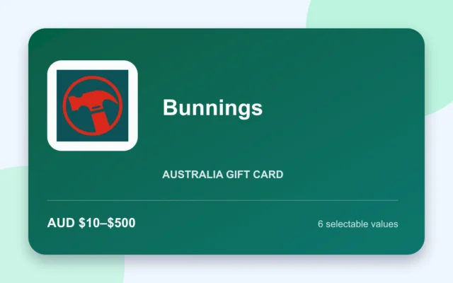 Bunnings Gift Card — Australia - Australian gift card product image