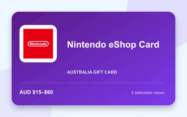 Nintendo eShop Card — Australia - Australian gift card product image