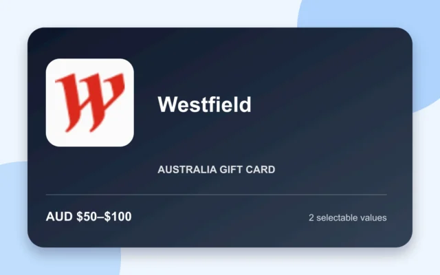 Westfield Gift Card — Australia - Australian gift card product image