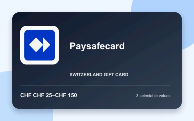 Paysafecard — Switzerland gift card product image