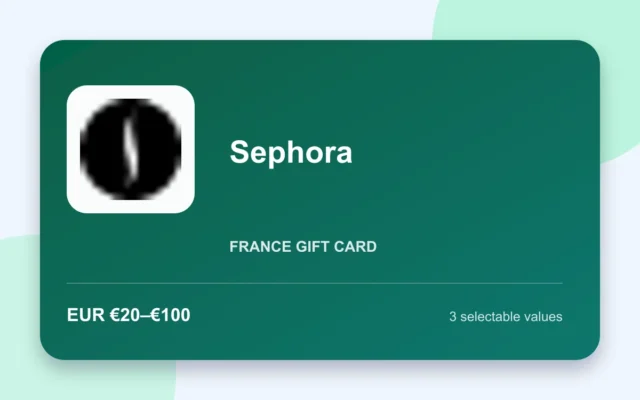 Sephora Gift Card — France gift card product image
