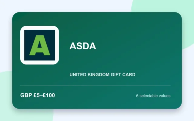 ASDA Gift Card — United Kingdom - United Kingdom gift card product image