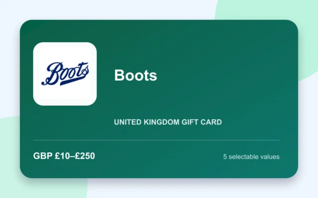 Boots Gift Card — United Kingdom - United Kingdom gift card product image