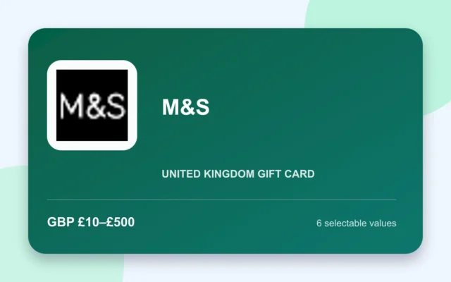 M&S Gift Card — United Kingdom - United Kingdom gift card product image