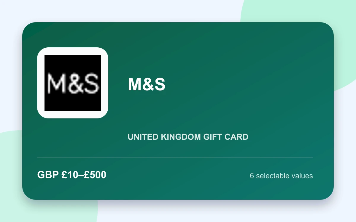 M&S Gift Card — United Kingdom product image M&S Gift Card — United Kingdom - United Kingdom gift card product image