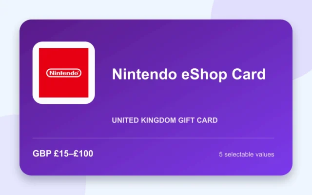 Nintendo eShop Card — United Kingdom - United Kingdom gift card product image
