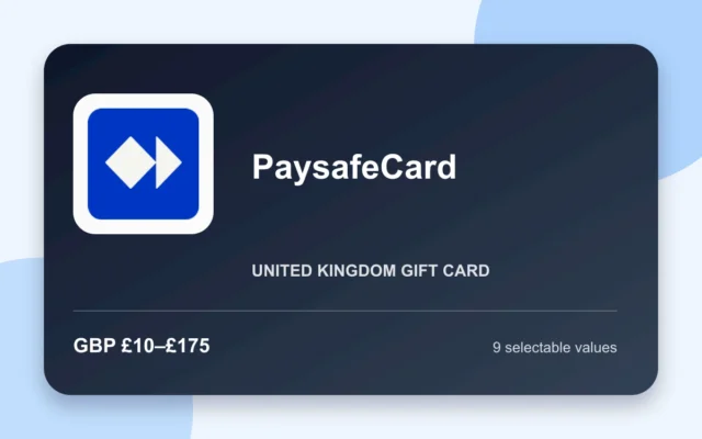 PaysafeCard — United Kingdom - United Kingdom gift card product image