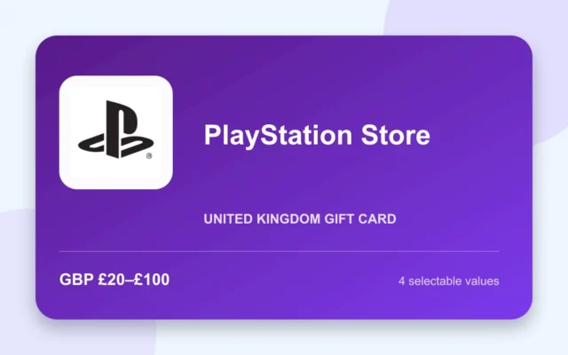 PlayStation Store Gift Card — United Kingdom - United Kingdom gift card product image