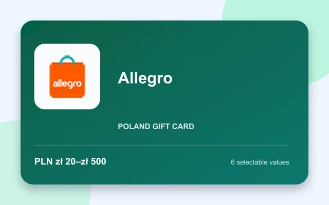 Allegro Gift Card — Poland gift card product image