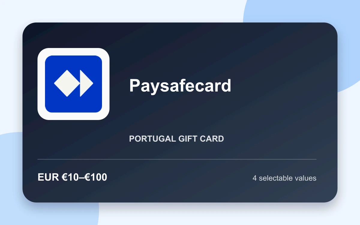 Paysafecard — Portugal product image Paysafecard — Portugal gift card product image