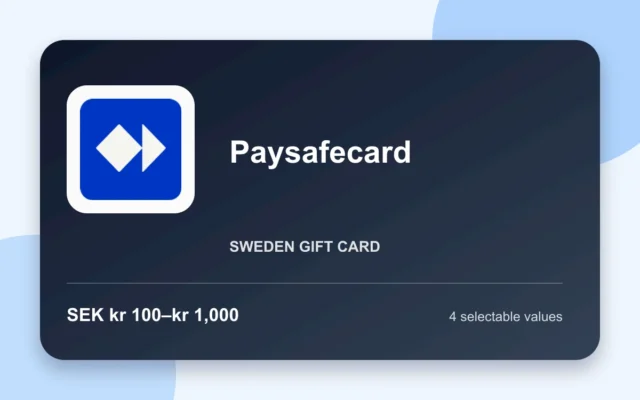 Paysafecard — Sweden gift card product image