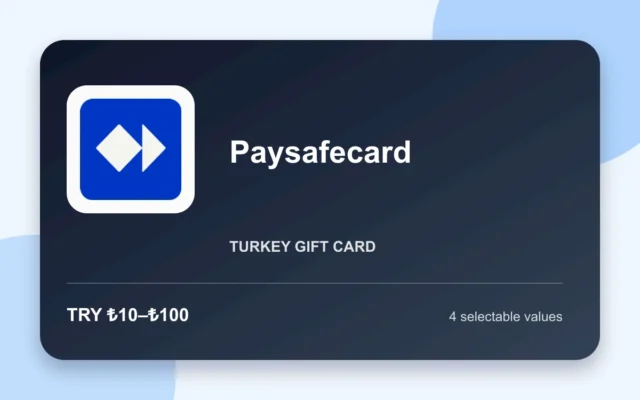 Paysafecard — Turkey gift card product image