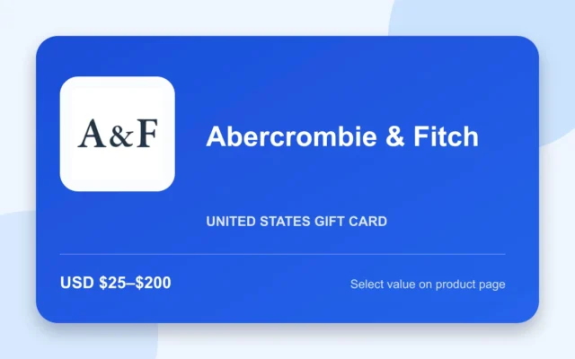 Abercrombie & Fitch Gift Card — U.S. gift card product image