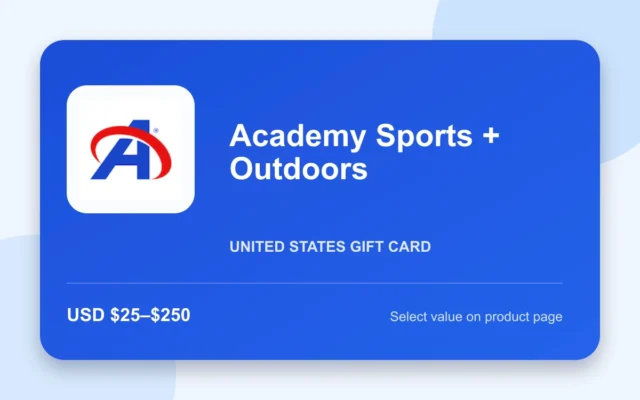 Academy Sports + Outdoors Gift Card — U.S. gift card product image
