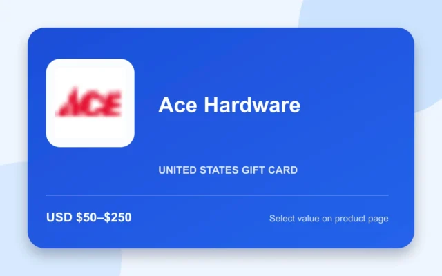 Ace Hardware Gift Card — U.S. gift card product image