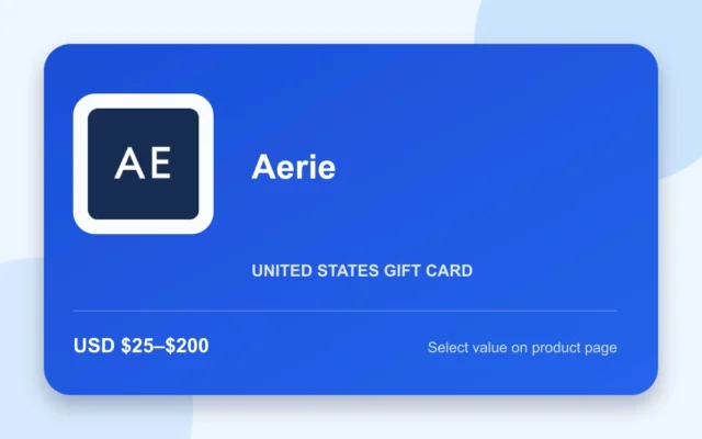 Aerie Gift Card — U.S. gift card product image