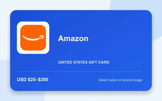 Amazon Gift Card — U.S. gift card product image