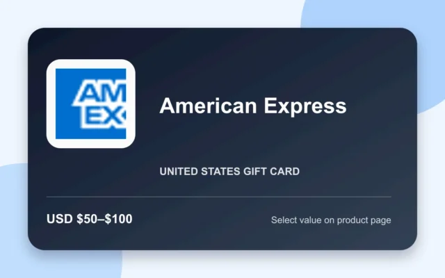 American Express Gift Card — U.S. gift card product image