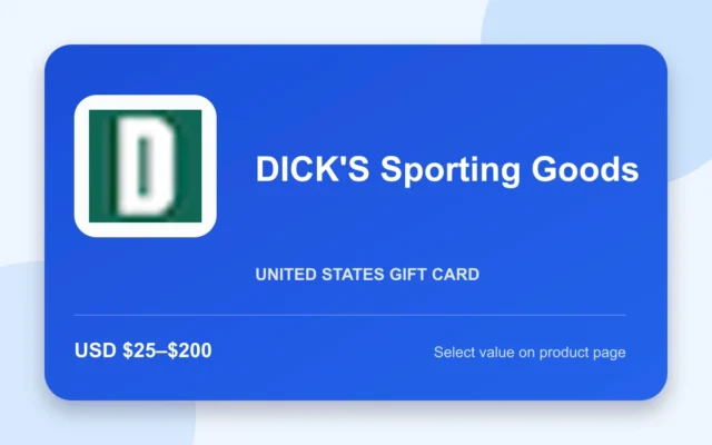 DICK'S Sporting Goods Gift Card — U.S. gift card product image