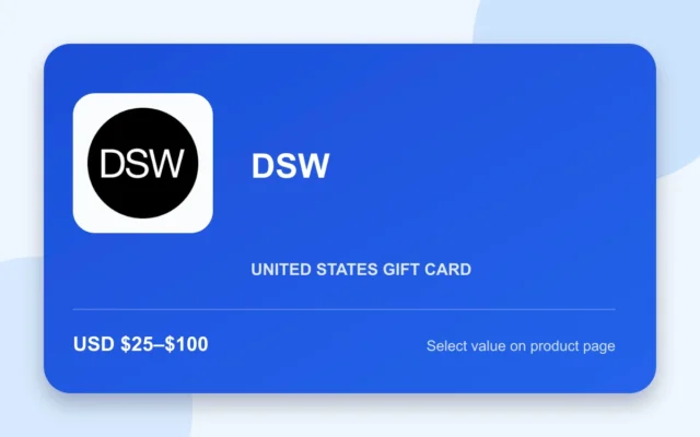 DSW Gift Card — U.S. gift card product image