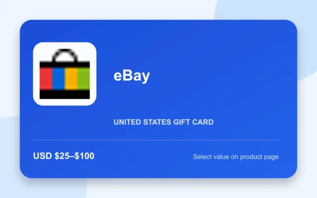eBay Gift Card — U.S. gift card product image