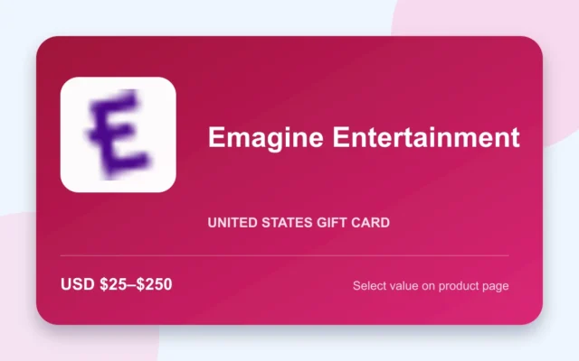 Emagine Entertainment Gift Card — U.S. gift card product image