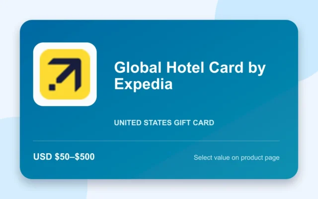 Global Hotel Card by Expedia — U.S. gift card product image