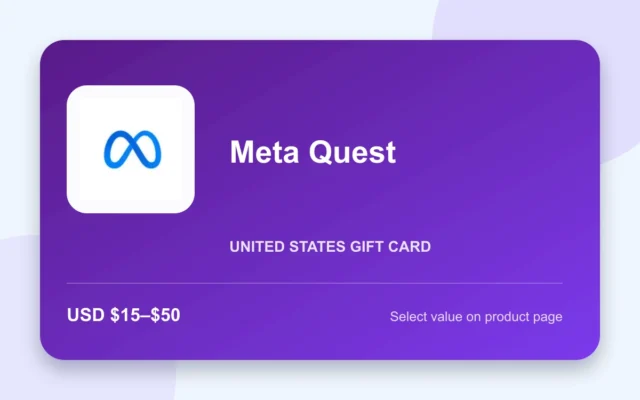 Meta Quest Gift Card — U.S. gift card product image