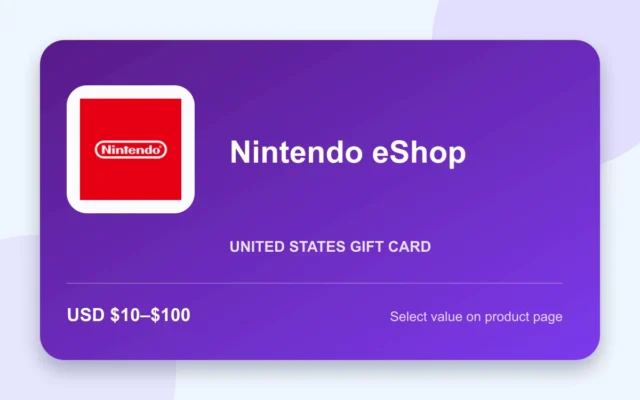 Nintendo eShop Gift Card — U.S. gift card product image