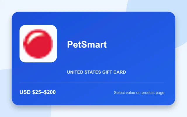 PetSmart Gift Card — U.S. gift card product image