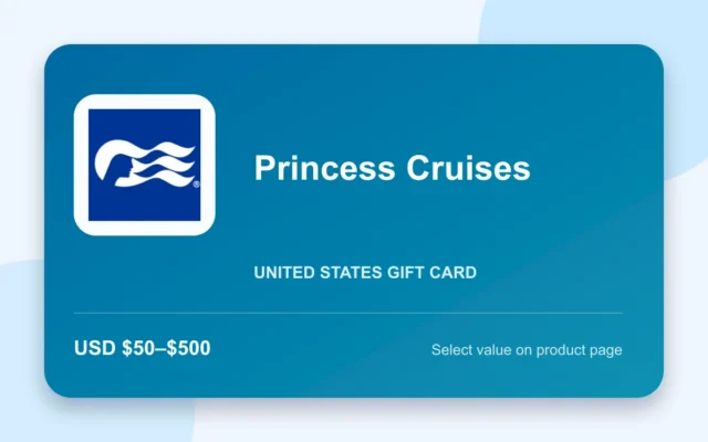 Princess Cruises Gift Card — U.S. gift card product image