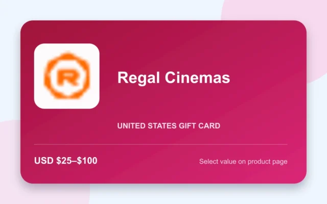 Regal Cinemas Gift Card — U.S. gift card product image