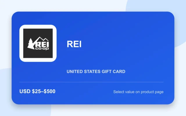 REI Gift Card — U.S. gift card product image