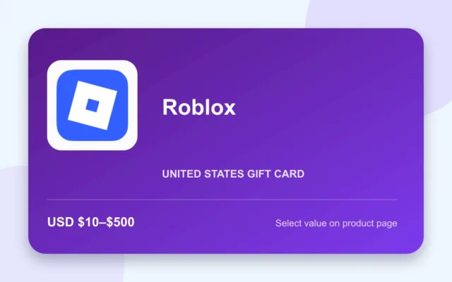 Roblox Gift Card — U.S. gift card product image