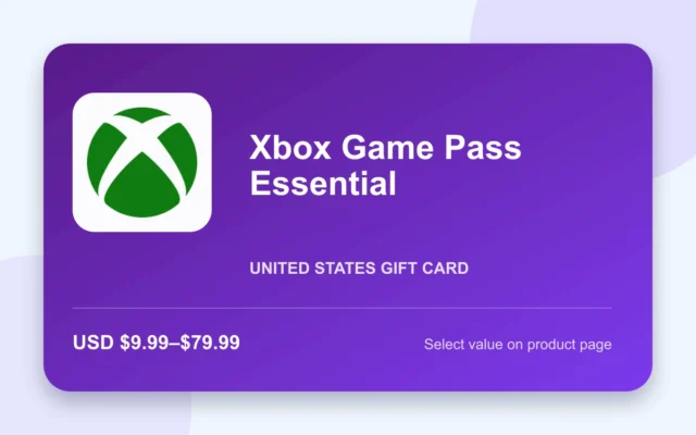 Xbox Game Pass Essential — U.S. gift card product image