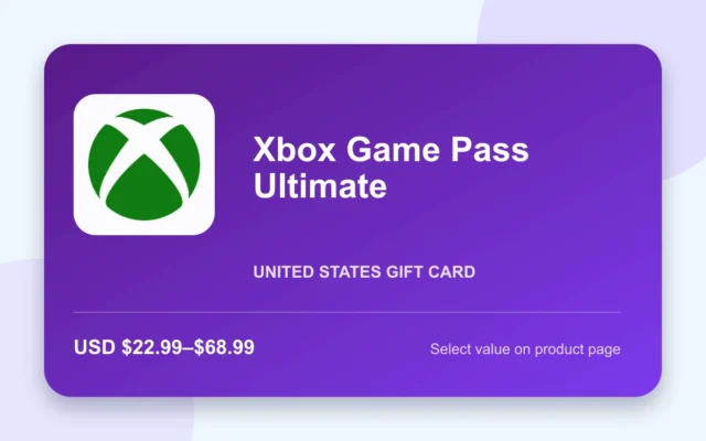 Xbox Game Pass Ultimate — U.S. gift card product image